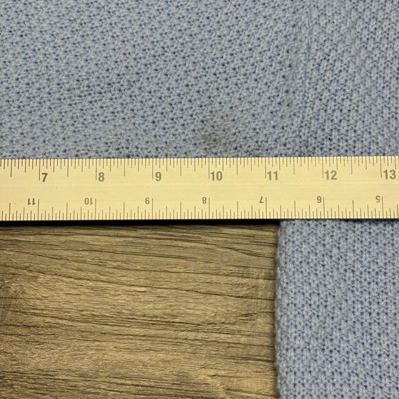 Vintage 80s 90s Chemise Lacoste Car Tree Blue White Babies 18M Cardigan Sweater - Picture 7 of 10